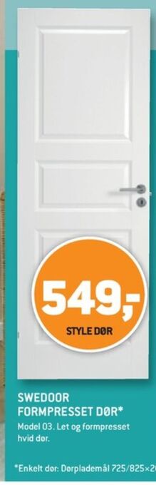 XL-BYG Swedoor dør tilbud