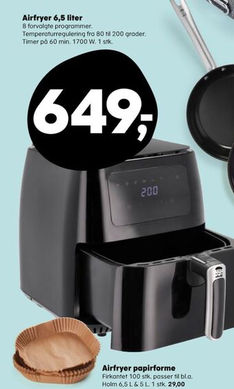 Kvickly Holm airfryer tilbud