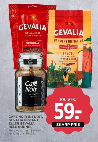 MENY Cafe noir instant kaffe tilbud
