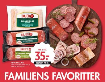 MENY Højer pølser sønderjysk spegepølse tilbud