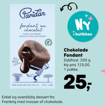 SuperBrugsen Paridan chokoladefondant tilbud