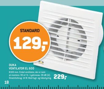 XL-BYG Duka ventilator tilbud