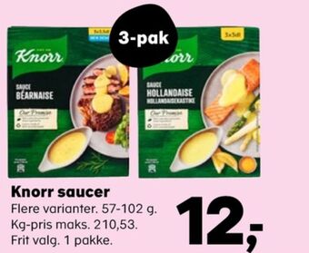 SuperBrugsen Knorr sauce pulver tilbud