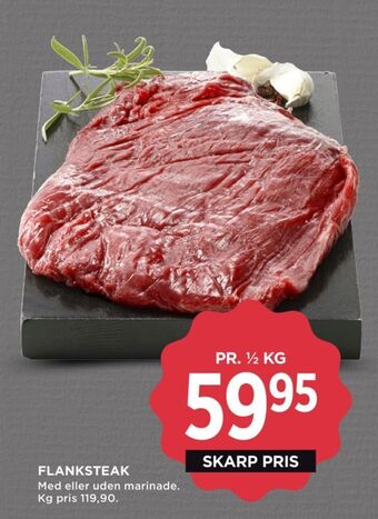 MENY Ukendt flanksteak tilbud