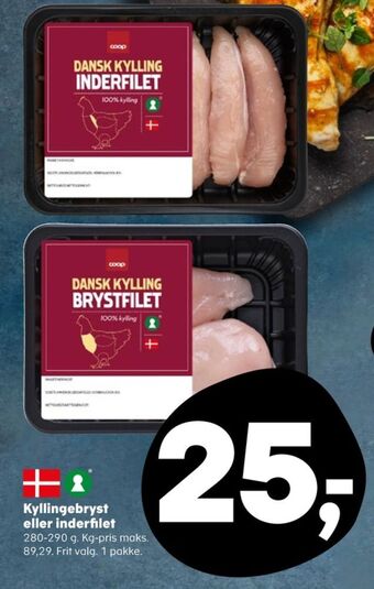 SuperBrugsen Coop kyllingebrystfilet tilbud