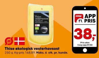 SuperBrugsen Thise skæreost vesterhav 48+/32% tilbud