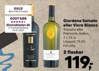 SuperBrugsen Ukendt italiensk hvidvin tilbud