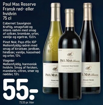 REMA 1000 Paul mas reserve fransk rød- eller hvidvin tilbud