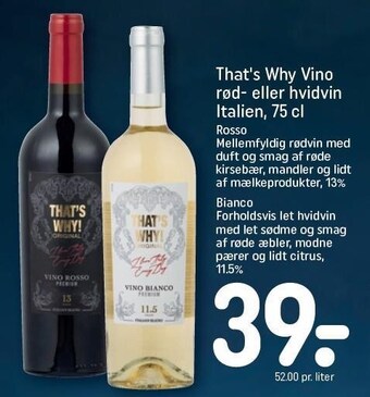 REMA 1000 That's why vino rød- eller hvidvin italien tilbud