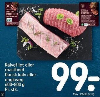 REMA 1000 Kalvefilet eller roastbeef tilbud