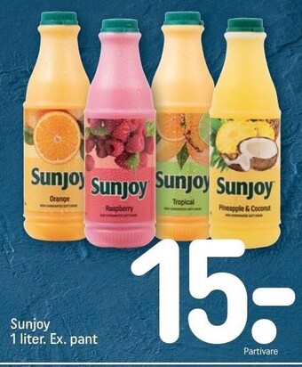 REMA 1000 Sunjoy 1 liter. ex. pant tilbud