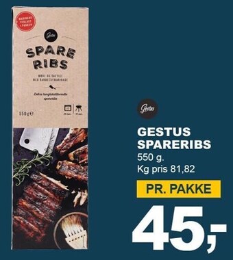 Let-Køb Gestus spareribs tilbud