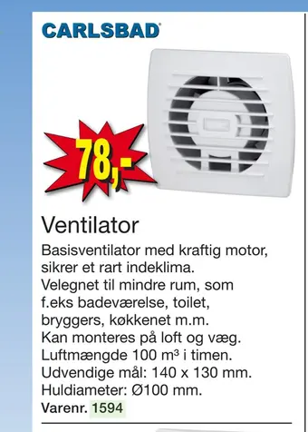 Harald Nyborg Ventilator tilbud