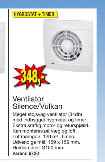 Harald Nyborg Ventilator silence/vulkan tilbud