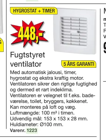 Harald Nyborg Fugtstyret ventilator tilbud