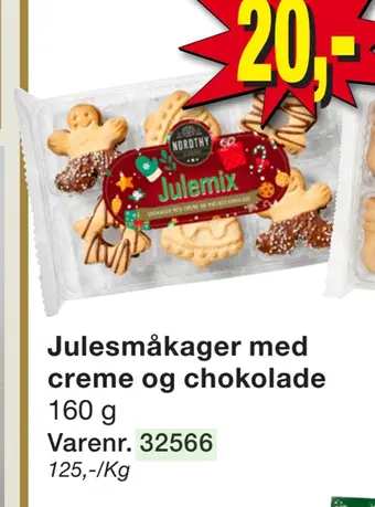 Harald Nyborg Julesmåkager med creme og chokolade tilbud