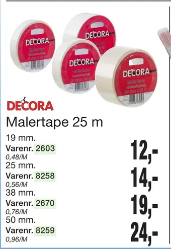Harald Nyborg Malertape 25 m tilbud