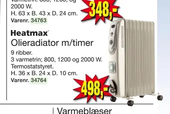 Harald Nyborg Olieradiator m/timer tilbud