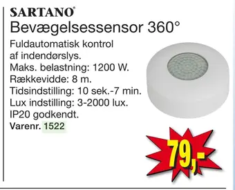 Harald Nyborg Bevægelsessensor 360° tilbud
