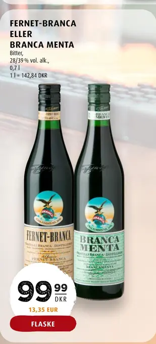 Scandinavian Park Fernet-branca eller branca menta tilbud