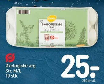 REMA 1000 Økologiske æg Str. M/L 10 stk. tilbud