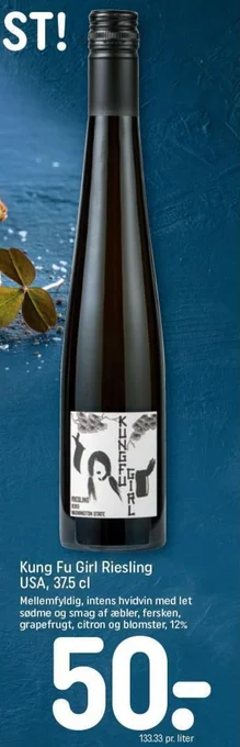 REMA 1000 Kung Fu Girl Riesling USA, 37.5 cl tilbud