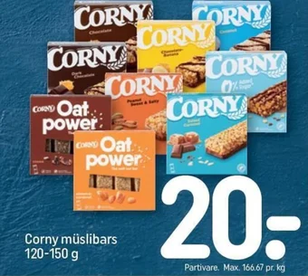 REMA 1000 Corny müslibars 120-150 g tilbud
