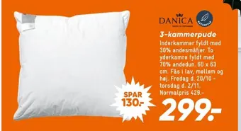 Bilka Danica hovedpude tilbud