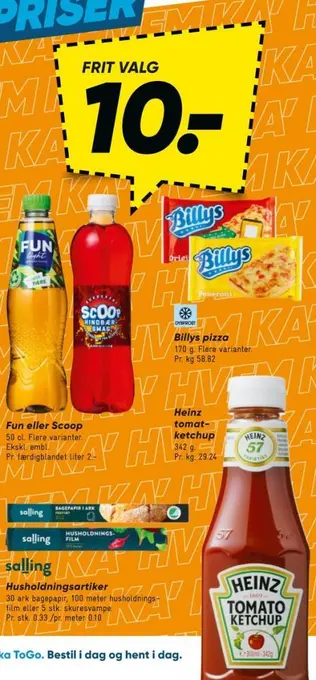 Bilka Heinz ketchup tilbud