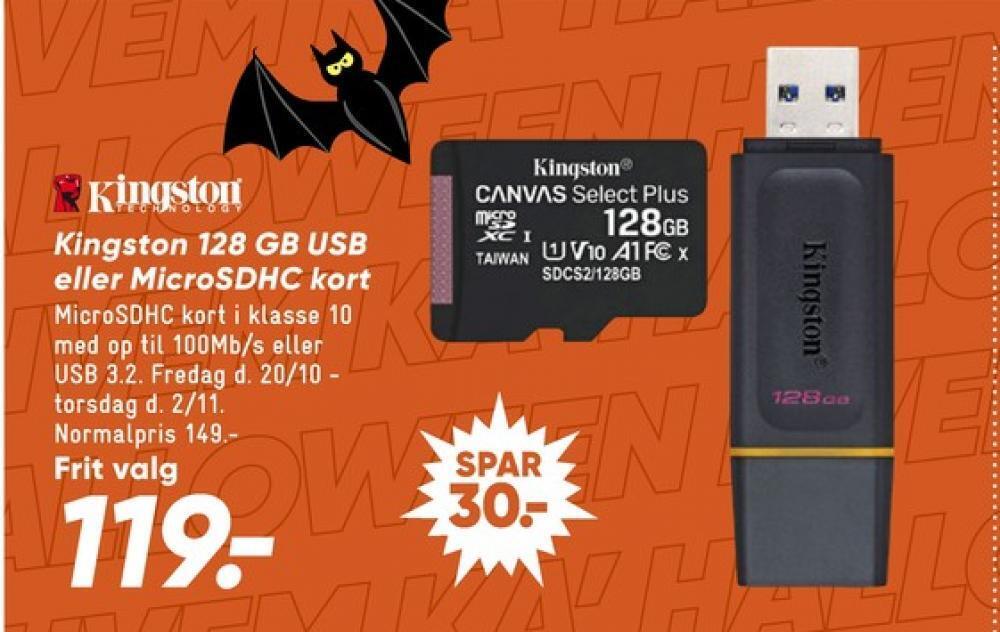 Kingston usb memory stick tilbud hos Bilka