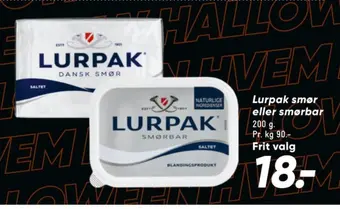 Bilka Lurpak smør saltet tilbud