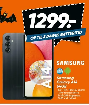 Bilka Galaxy a14 mobiltelefon tilbud
