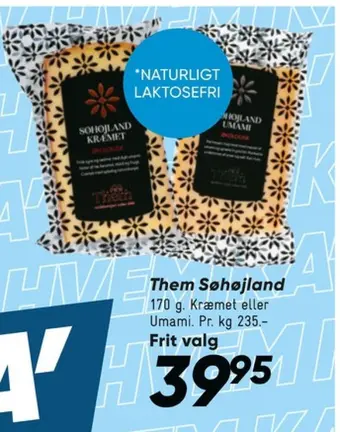 Them ost skæreost søhøjland umami