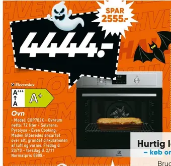 Bilka Electrolux indbygningsovn tilbud