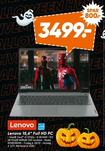 Bilka Lenovo bærbar pc tilbud