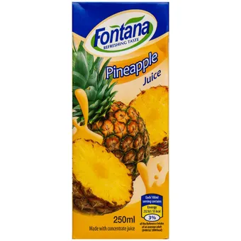 Fontana | 4 x ananasjuice brik | drikke > juice, smoothie & saft