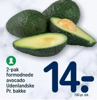 REMA 1000 2-pak formodnede avocado Udenlandske Pr. bakke tilbud