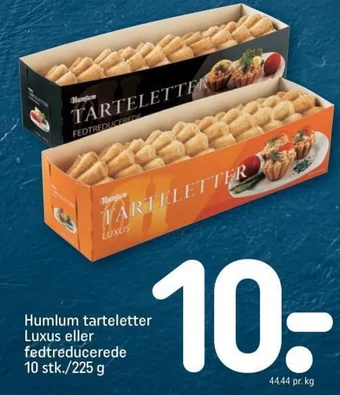 REMA 1000 Humlum tarteletter Luxus eller fedtreducerede 10 stk./225 g tilbud