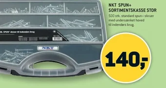 XL-BYG NKT SPUN+ SORTIMENTSKASSE STOR tilbud