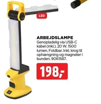 jem & fix ARBEJDSLAMPE tilbud