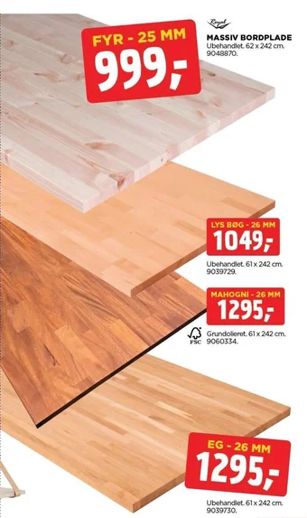 jem & fix MASSIV BORDPLADE tilbud