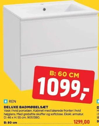 jem & fix DELUXE BADMØBELSÆT tilbud