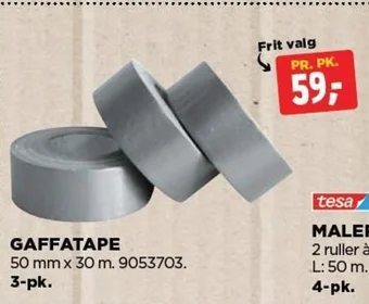 jem & fix GAFFATAPE tilbud