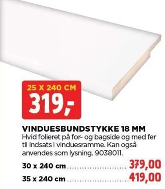 jem & fix VINDUESBUNDSTYKKE tilbud