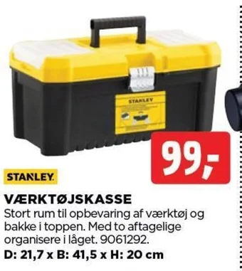 jem & fix STANLEY VÆRKTØJSKASSE tilbud
