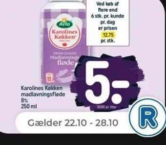 Netto Karolines Køkken madlavningsfløde tilbud
