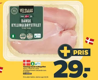 Netto Velsmag kyllingebrystfilet tilbud