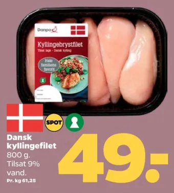 Netto Danpo kyllingebrystfilet tilbud