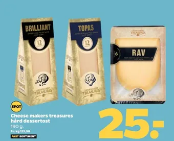 Netto Cheesemakers treasures skæreost rav tilbud
