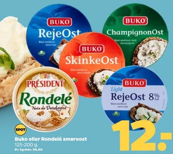 Netto Buko smelte smøreost champignonost tilbud